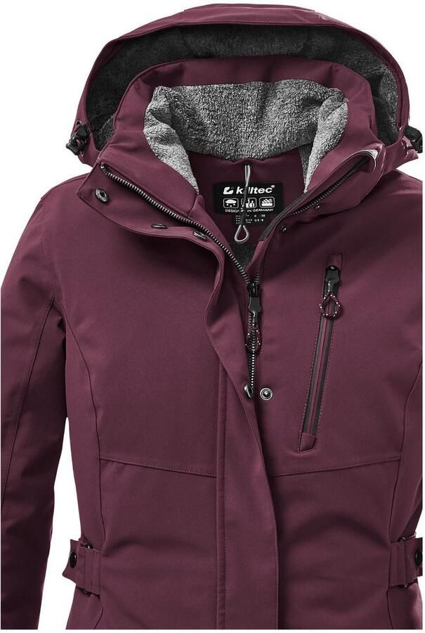 Killtec Parka KOW 165 WMN PRK Water- en winddichte parka met teddyfleece en afneembare capuchon - Foto 2