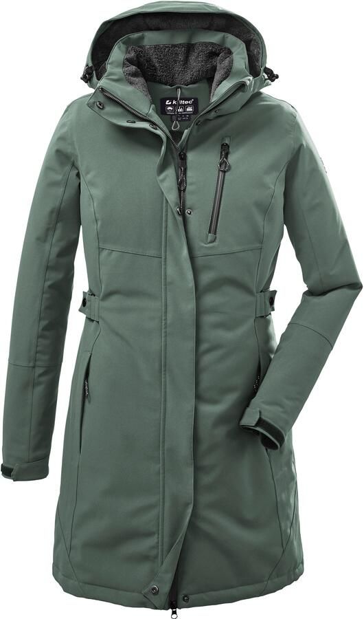Killtec Parka KOW 165 WMN PRK Water- en winddichte parka met teddyfleece en afneembare capuchon - Foto 5