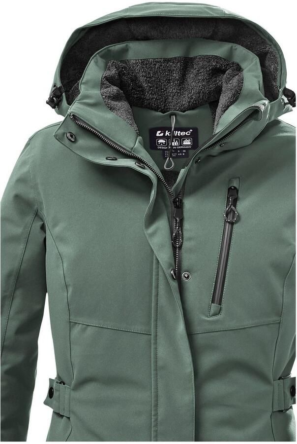 Killtec Parka KOW 165 WMN PRK Water- en winddichte parka met teddyfleece en afneembare capuchon - Foto 2