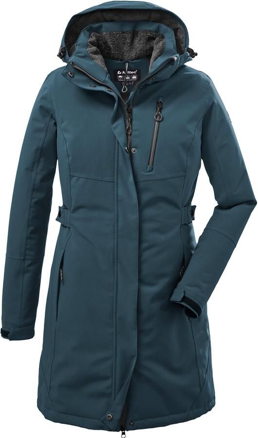 Killtec Parka KOW 165 WMN PRK Water- en winddichte parka met teddyfleece en afneembare capuchon - Foto 5