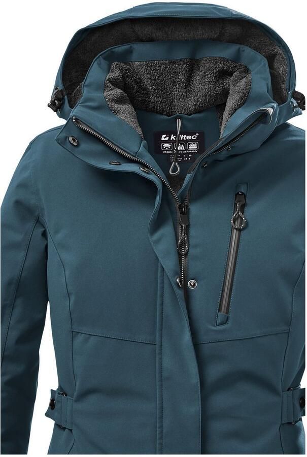 Killtec Parka KOW 165 WMN PRK Water- en winddichte parka met teddyfleece en afneembare capuchon - Foto 2