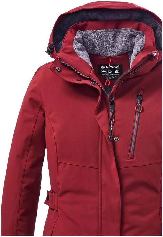 Killtec Parka KOW 165 WMN PRK Water- en winddichte parka met teddyfleece en afneembare capuchon - Foto 2