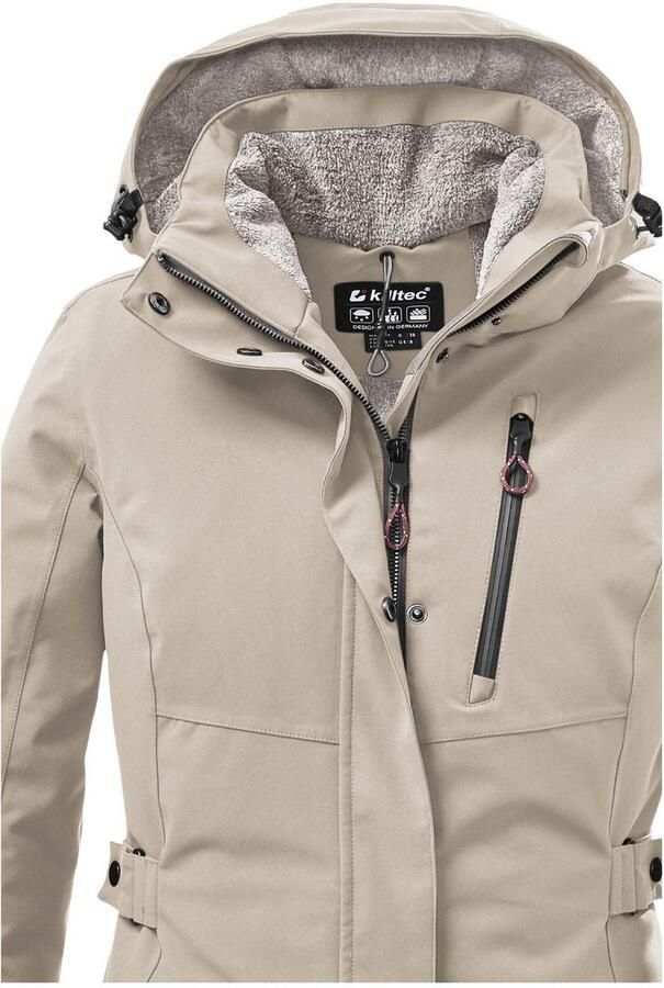 Killtec Parka KOW 165 WMN PRK Water- en winddichte parka met teddyfleece en afneembare capuchon - Foto 2