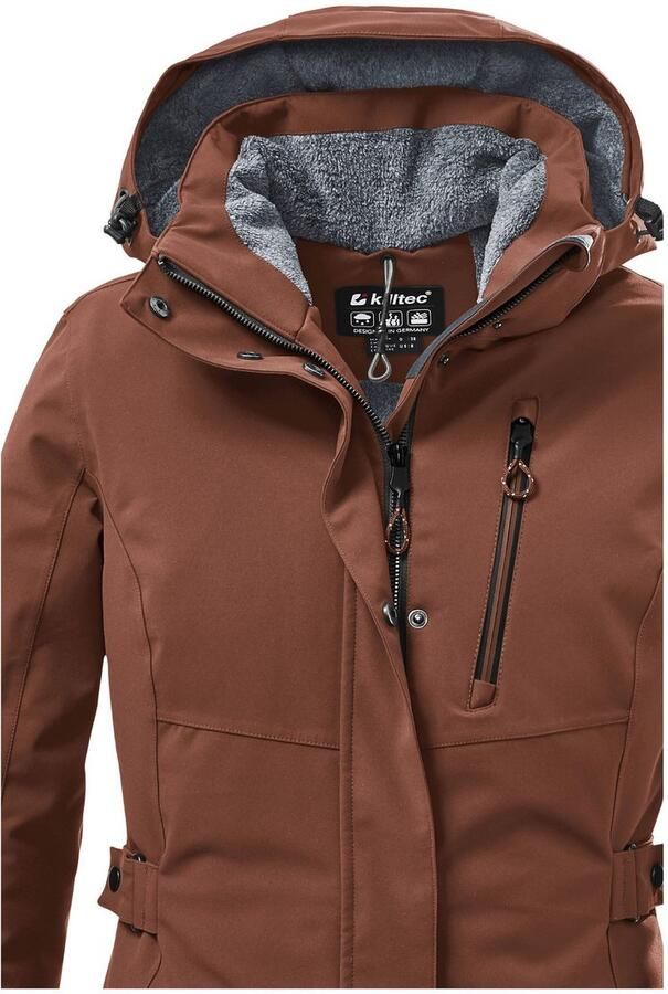 Killtec Parka KOW 165 WMN PRK Water- en winddichte parka met teddyfleece en afneembare capuchon - Foto 2