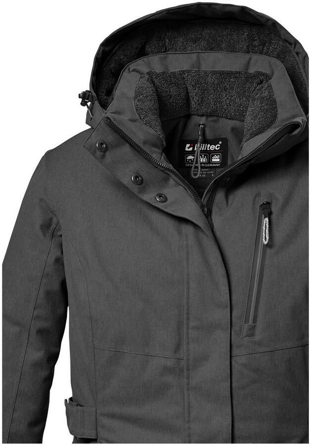 Killtec Parka KOW 303 WMN PRK Waterdichte ademende damesparka met afneembare capuchon
