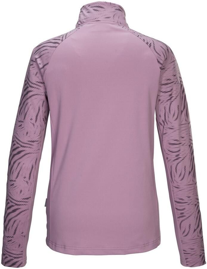 Killtec Shirt met lange mouwen KSW 56 WMN FLX SHRT Dames Functioneel shirt: warm hoog comfort opstaande kraag kinbescherming