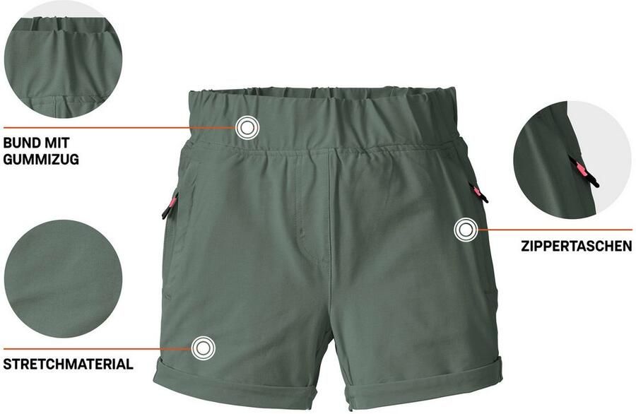 Killtec Short KOS 131 GRLS SHRTS Elastische meisjes shorts met zakken en reflecterende details - Foto 3
