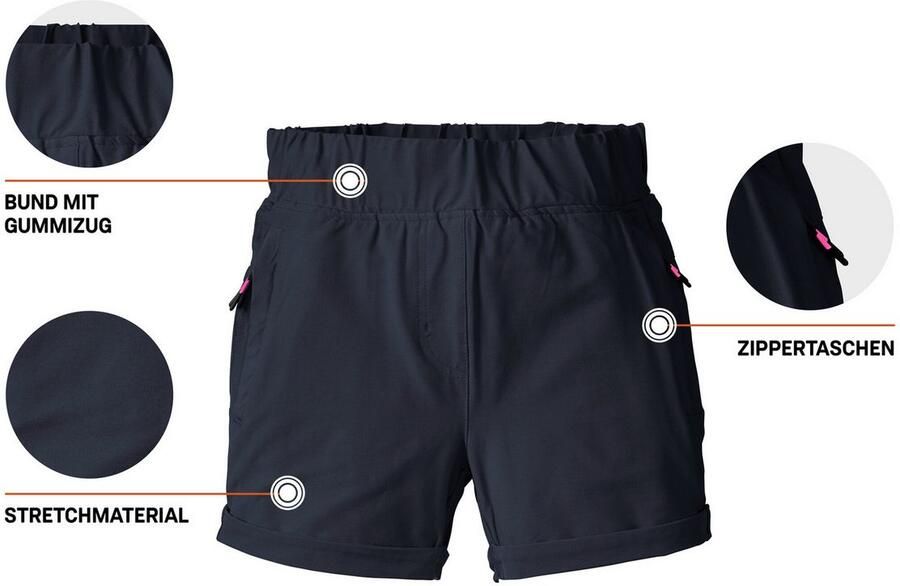 Killtec Short KOS 131 GRLS SHRTS Elastische meisjes shorts met zakken en reflecterende details - Foto 3