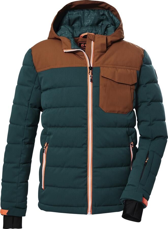 Killtec Ski-jack KSW 123 BYS SKI QLTD JCKT Waterafstotende winddichte winterjas met colourblock-design - Foto 2