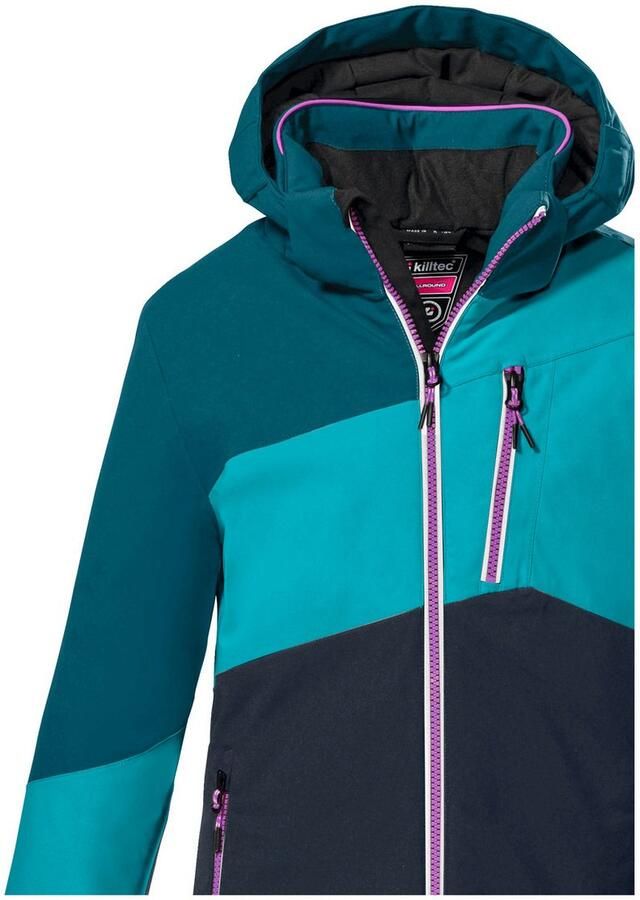 Killtec Ski-jack KSW 166 GRLS SKI JCKT Ademende water- en winddichte skijas met afneembare capuchon - Foto 4
