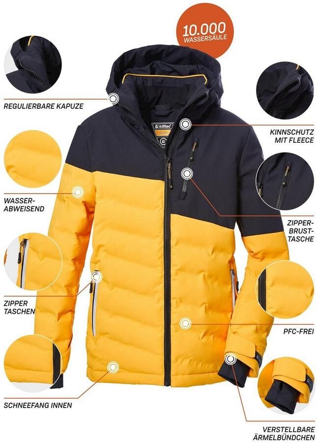 Killtec Ski-jack KSW 172 BYS SKI QLTD JCKT Waterafstotende ade de winterjas in colourblock-design - Foto 2