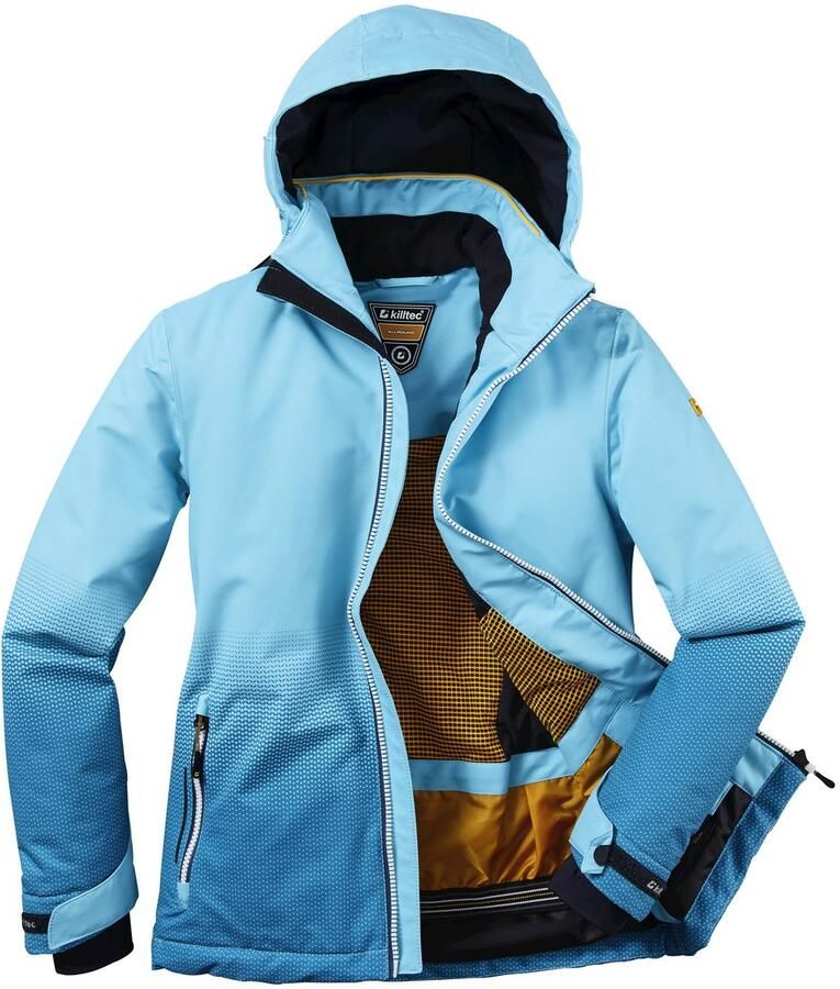 Killtec Ski-jack KSW 183 GRLS SKI JCKT Water- en winddichte kinderwinterjas met fleece en sneeuwvanger