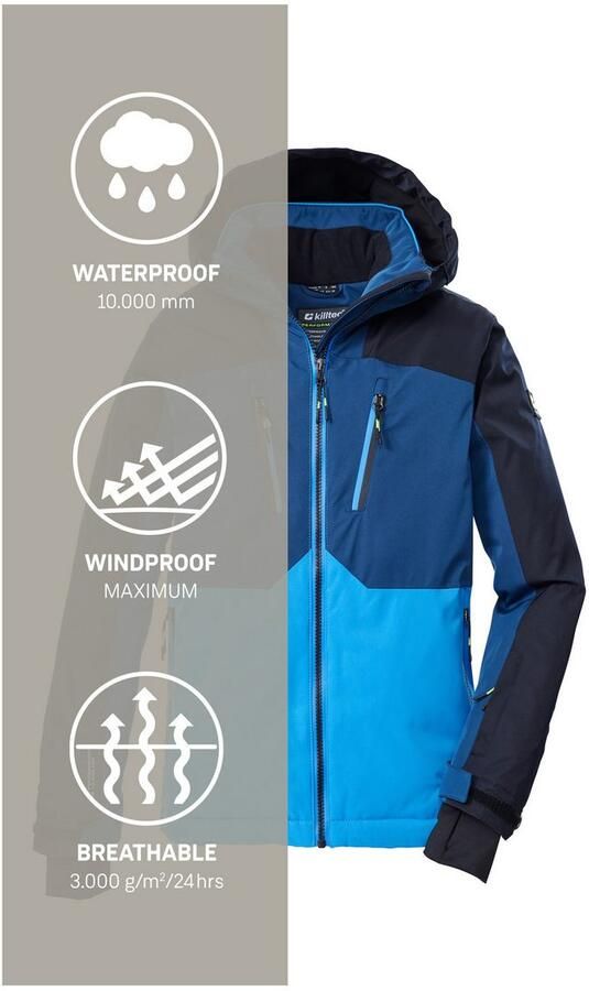 Killtec Ski-jack KSW 190 BYS SKI JCKT kids skijas: waterdicht ade d colourblock design - Foto 5