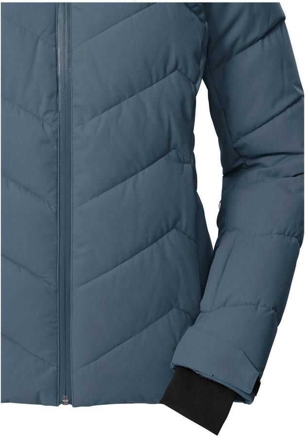 Killtec Ski-jack KSW 31 WMN SKI QLTD JCKT Winddichte waterafstotende ski jas met donslook en sneeuwvanger - Foto 4