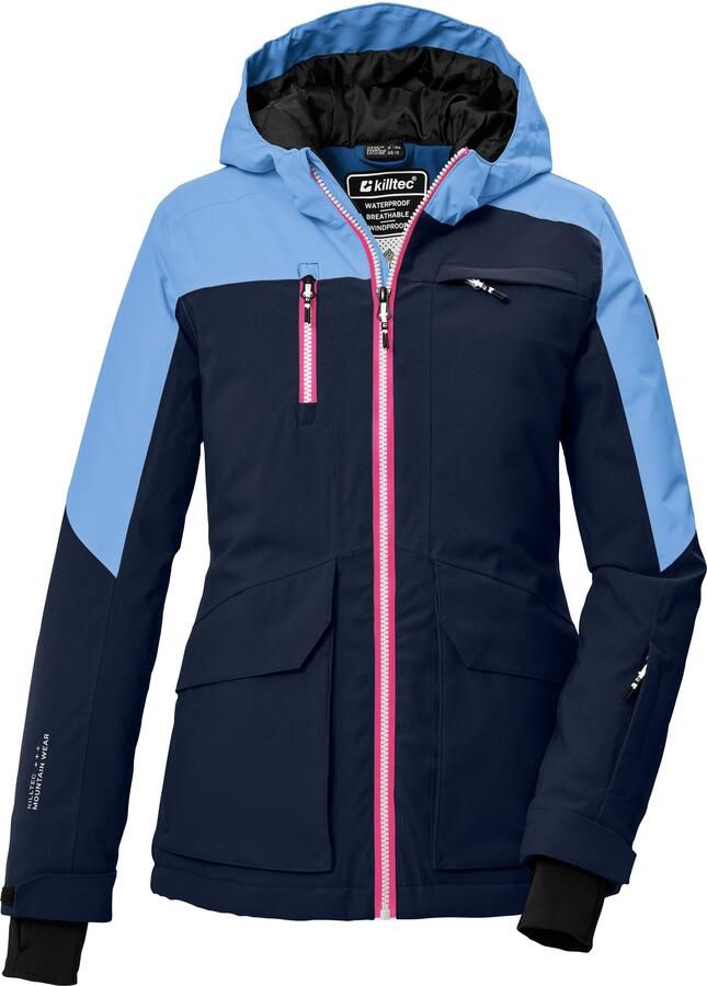 Killtec Ski-jack KSW 340 GRLS SKI JCKT Waterdichte meisjesjas met capuchon sneeuwvanger en opbergruimte - Foto 5