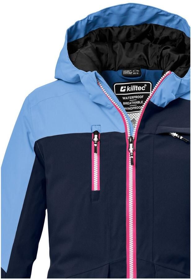Killtec Ski-jack KSW 340 GRLS SKI JCKT Waterdichte meisjesjas met capuchon sneeuwvanger en opbergruimte - Foto 4