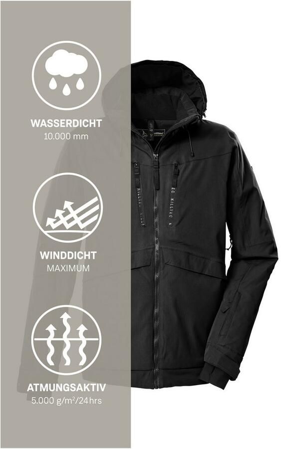 Killtec Ski-jack KSW 55 MN SKI JCKT Waterdichte ade de skijas met gelaste naden - Foto 6