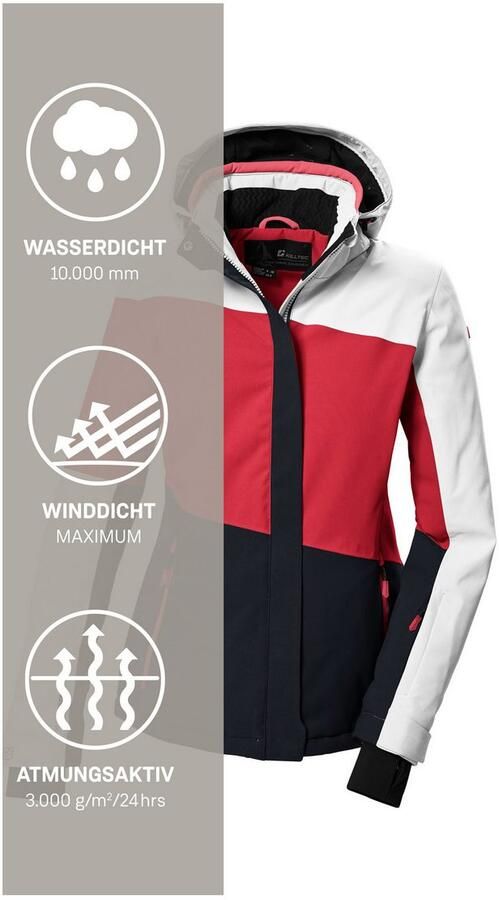 Killtec Ski-jack KSW 67 WMN SKI JCKT Dames ski-jas: waterdicht ademend afneembare capuchon - Foto 9