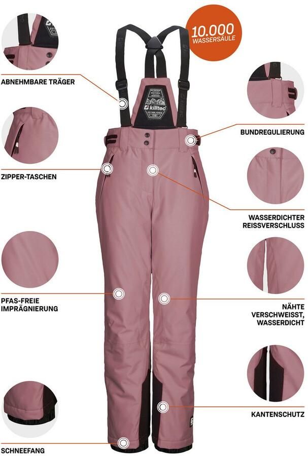 Killtec Skibroek KSW 213 GRLS SKI PNTS Waterdichte ade de skibroek met verstelbare taille - Foto 2