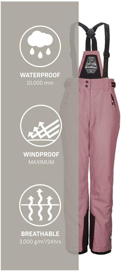 Killtec Skibroek KSW 213 GRLS SKI PNTS Waterdichte ade de skibroek met verstelbare taille - Foto 4