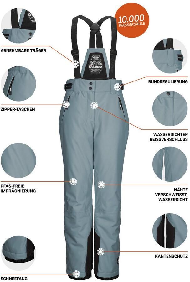 Killtec Skibroek KSW 213 GRLS SKI PNTS Waterdichte ade de skibroek met verstelbare taille - Foto 2