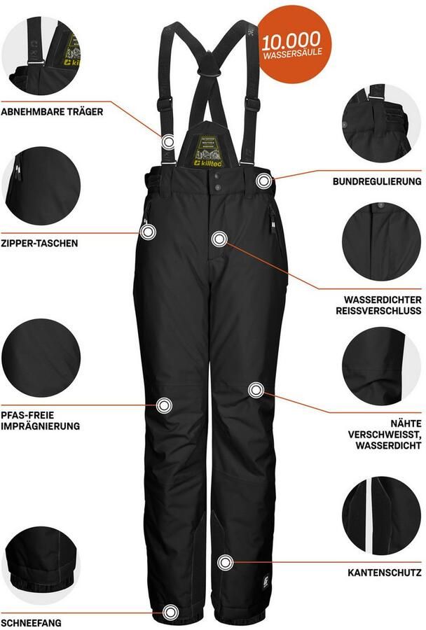 Killtec Skibroek KSW 214 BYS SKI PNTS Waterdichte ade de skibroek met verstelbare lat. - Foto 2