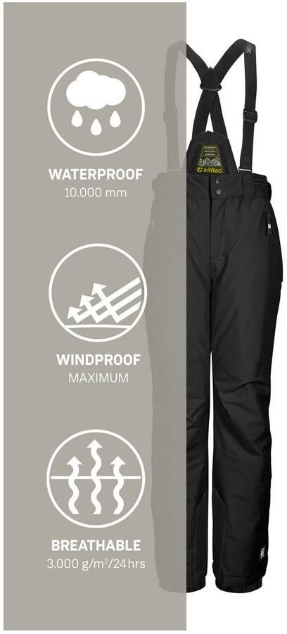 Killtec Skibroek KSW 214 BYS SKI PNTS Waterdichte ade de skibroek met verstelbare lat. - Foto 4
