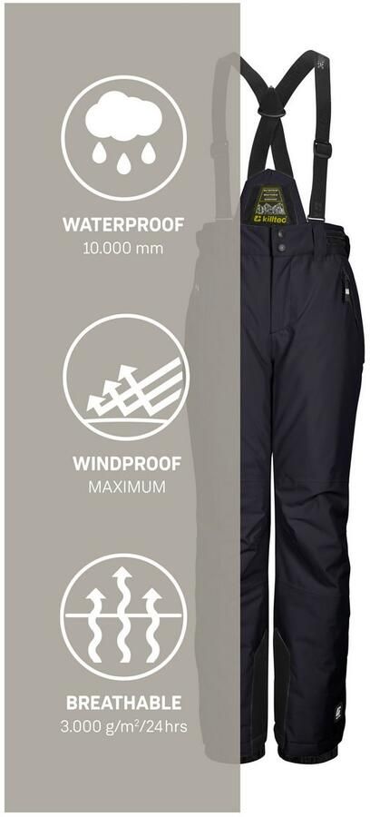 Killtec Skibroek KSW 214 BYS SKI PNTS Waterdichte ade de skibroek met verstelbare lat. - Foto 4