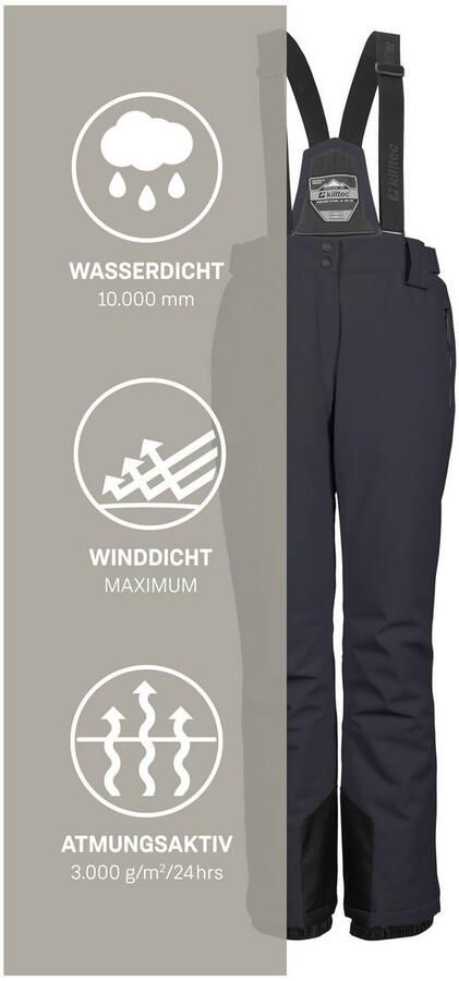 Killtec Skibroek KSW 249 WMN SKI PNTS Water- en winddicht afneembare bandjes verstelbare taille - Foto 9