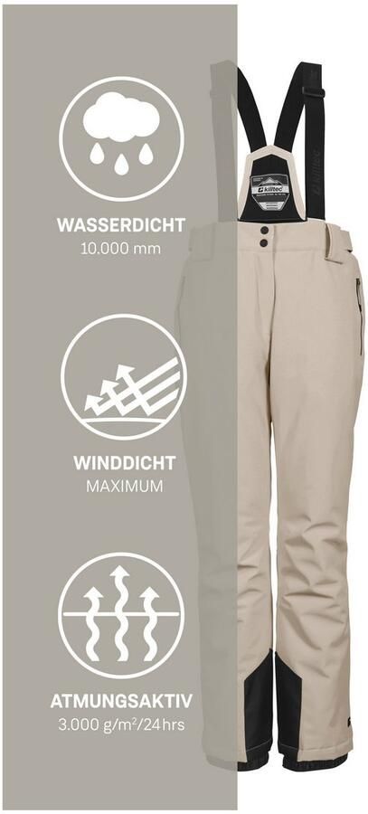 Killtec Skibroek KSW 249 WMN SKI PNTS Wind- en waterdicht verstelbare banden PFAS-vrij geïmpregneerd - Foto 4