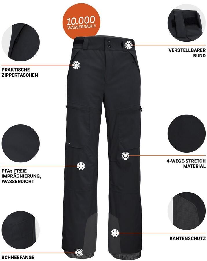 Killtec Skibroek KSW 51 MN SKI PNTS Waterdichte ade de skibroek met 4-way-stretch