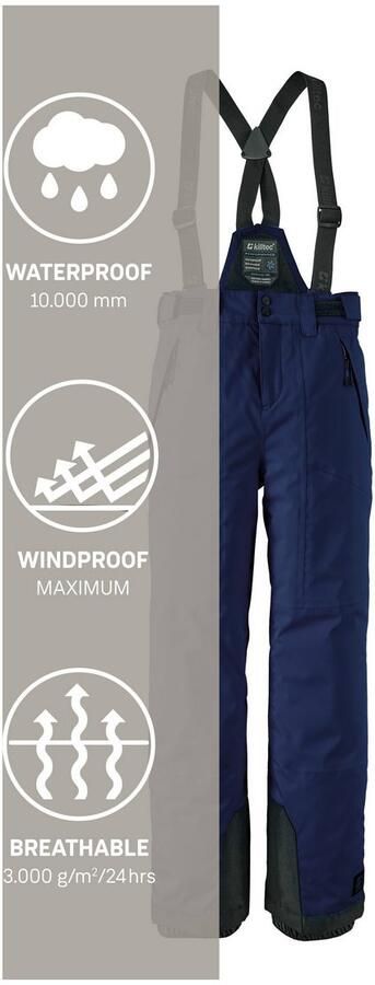Killtec Skibroek Meisjes skiebroek 242 Waterdicht ademend afneembare banden antislip sneeuwvanger - Foto 4