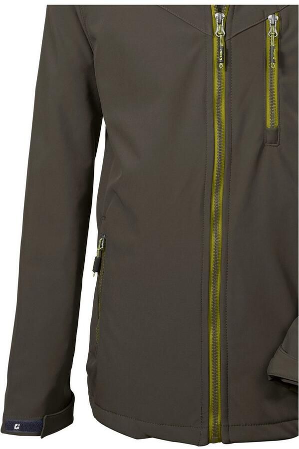 Killtec Softshell-jack Boys softshell-jack Waterafstotende softshell jas met capuchon fleece - Foto 4