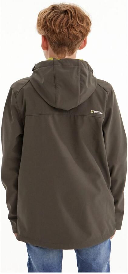 Killtec Softshell-jack Boys softshell-jack Waterafstotende softshell jas met capuchon fleece - Foto 10