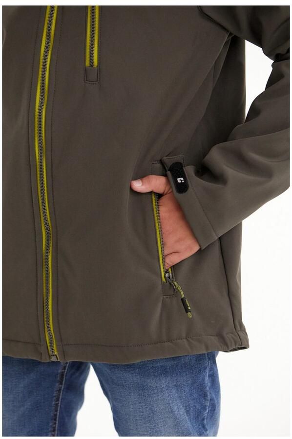 Killtec Softshell-jack Boys softshell-jack Waterafstotende softshell jas met capuchon fleece - Foto 5