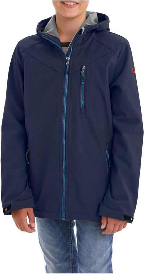 Killtec Softshell-jack Boys softshell-jack Waterafstotende softshell jas met capuchon fleece - Foto 7