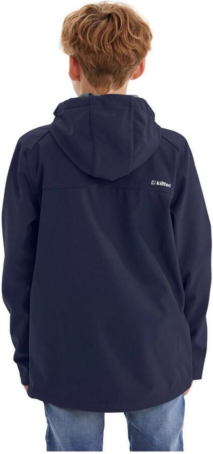 Killtec Softshell-jack Boys softshell-jack Waterafstotende softshell jas met capuchon fleece - Foto 8