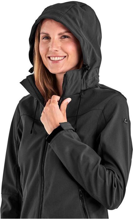 Killtec Softshell-jack Dames softshelljas Waterafstotende winddichte softshelljack met afneembare capuchon - Foto 7