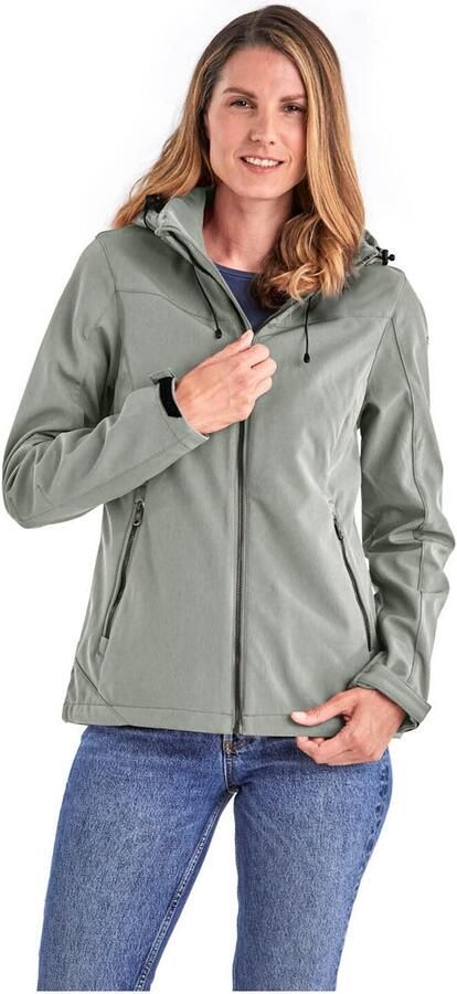 Killtec Softshell-jack Dames softshelljas Waterafstotende winddichte softshelljack met afneembare capuchon - Foto 11