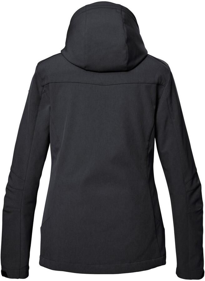 Killtec Softshell-jack Dames softshelljas Waterafstotende winddichte softshelljack met afneembare capuchon - Foto 3