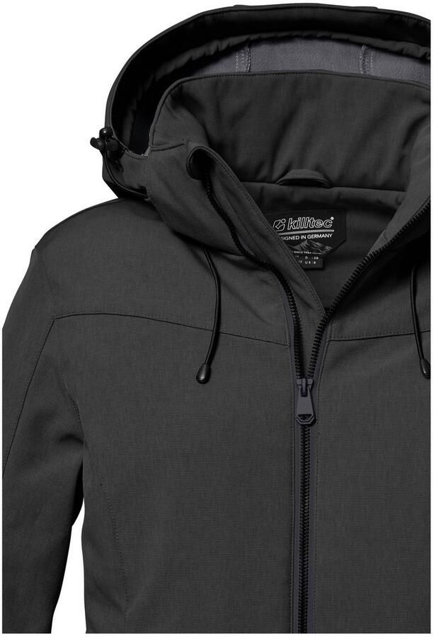 Killtec Softshell-jack Dames softshelljas Waterafstotende winddichte softshelljack met afneembare capuchon - Foto 5