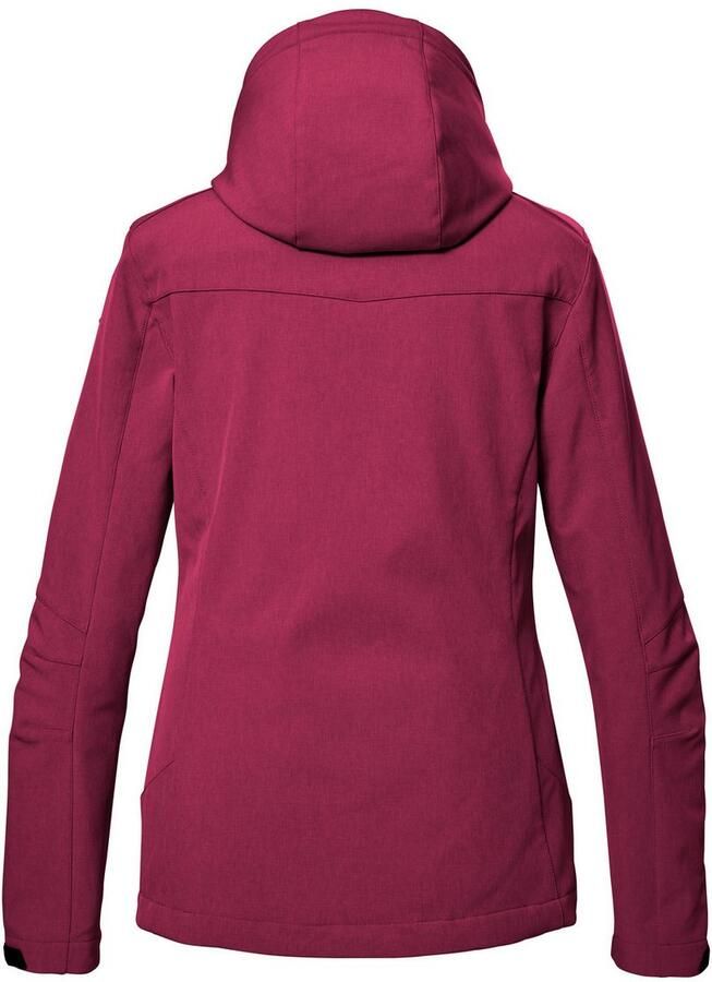 Killtec Softshell-jack Dames softshelljas Waterafstotende winddichte softshelljack met afneembare capuchon - Foto 3