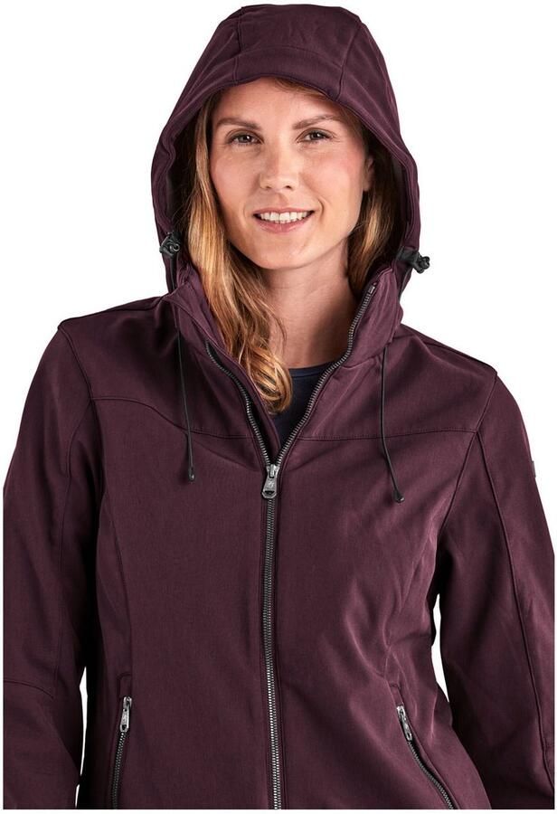 Killtec Softshell-jack Dames softshelljas Waterafstotende winddichte softshelljack met afneembare capuchon - Foto 4