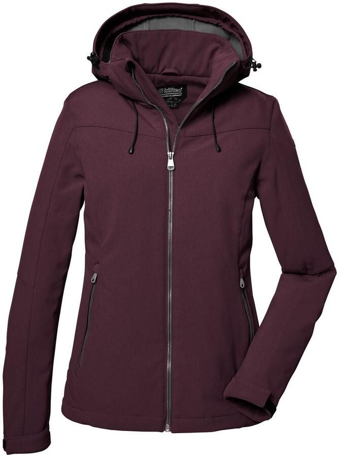 Killtec Softshell-jack Dames softshelljas Waterafstotende winddichte softshelljack met afneembare capuchon - Foto 2
