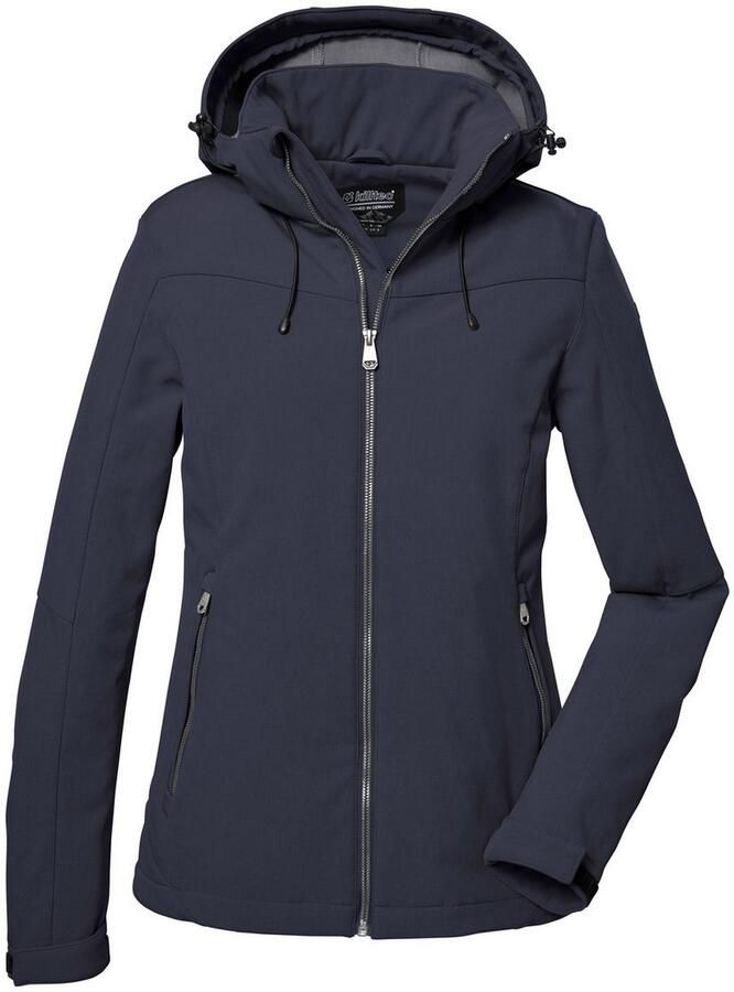 Killtec Softshell-jack Dames softshelljas Waterafstotende winddichte softshelljack met afneembare capuchon - Foto 2