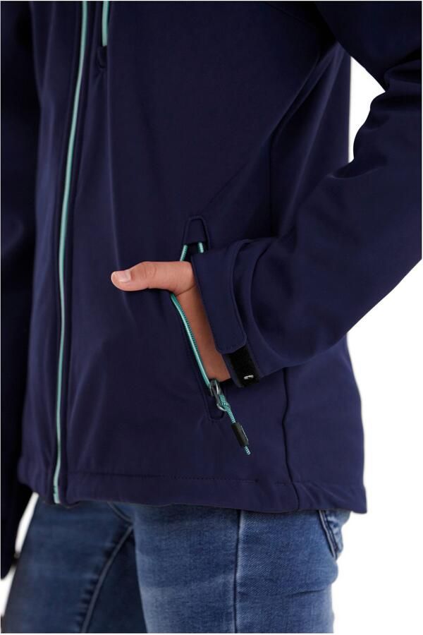 Killtec Softshell-jack Girls softshell-jack Waterafstotend verstelbare capuchon en mouwen fleece binnenvoering - Foto 2