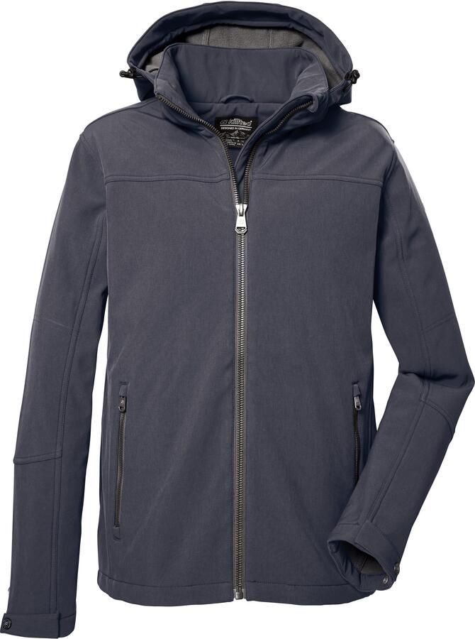 Killtec Softshell-jack Heren softshelljas Waterafstotende softshelljack met fleece afneembare capuchon - Foto 14