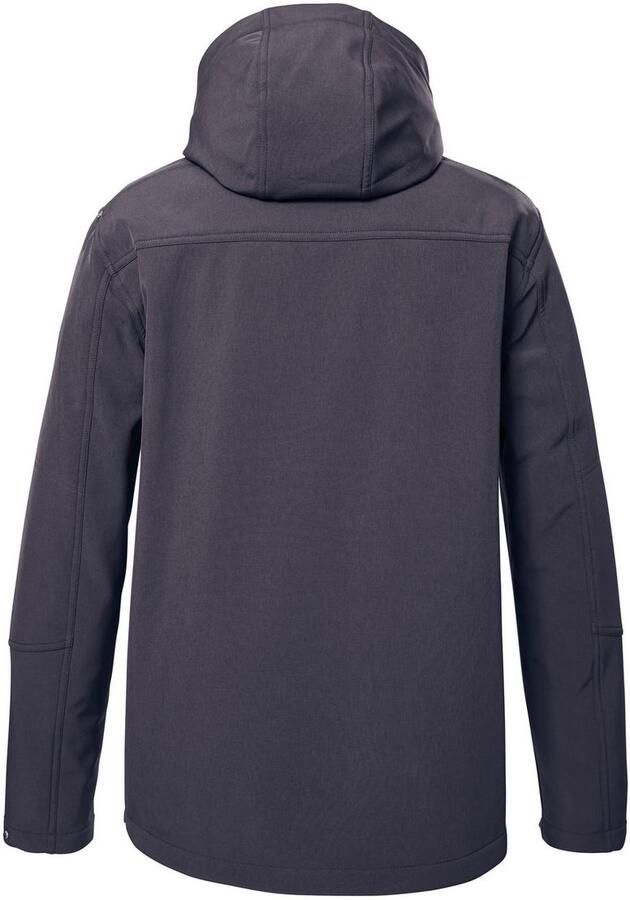 Killtec Softshell-jack Heren softshelljas Waterafstotende softshelljack met fleece afneembare capuchon - Foto 3