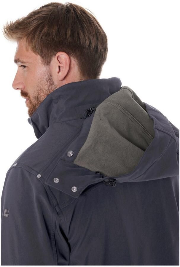 Killtec Softshell-jack Heren softshelljas Waterafstotende softshelljack met fleece afneembare capuchon - Foto 6