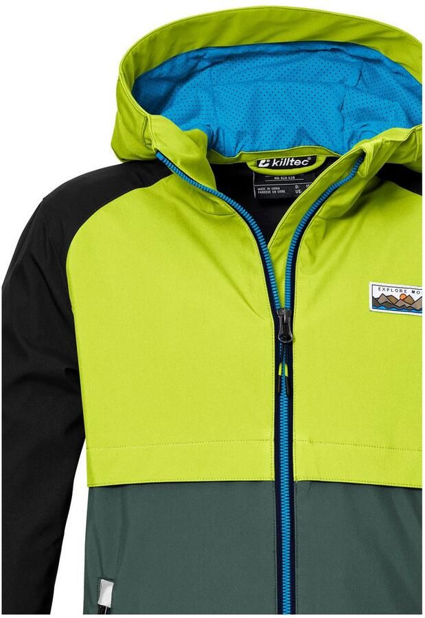 Killtec Softshell-jack KOS 137 BYS SFTSHLL JCKT kids softshelljas: wind- en waterafstotend - Foto 4